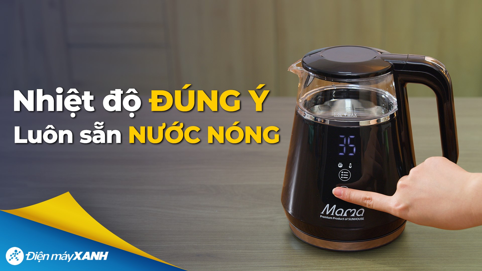 Bình đun siêu tốc Sunhouse Mama 1 lít SHD1332