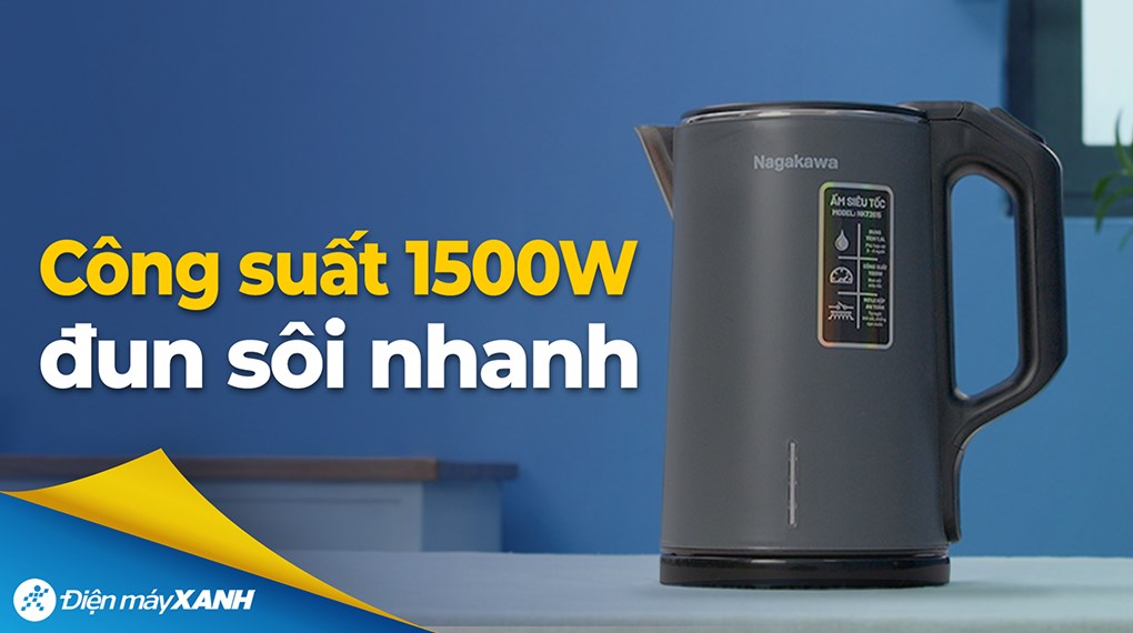 Bình đun siêu tốc Nagakawa 1.6 lít NKT2615
