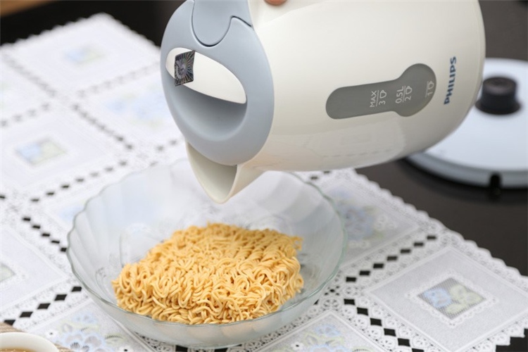 Bình siêu tốc Philips 0.8 lít HD4608 Màu Trắng - Xám