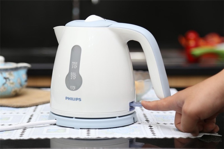 Bình siêu tốc Philips 0.8 lít HD4608 Màu Trắng - Xám