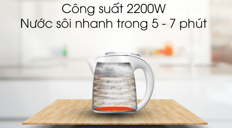 Bình đun siêu tốc Philips 1.5 lít HD4646