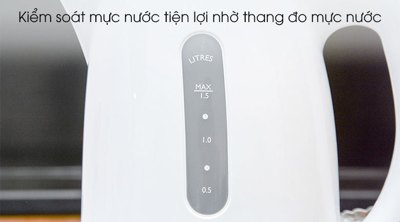 Bình đun siêu tốc Philips 1.5 lít HD4646