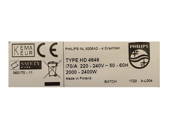 Bình đun siêu tốc Philips 1.5 lít HD4646 Màu Trắng