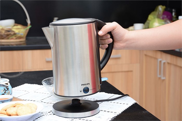 Bình đun siêu tốc Philips 1.7 lít HD9316 Màu Đen - Bạc