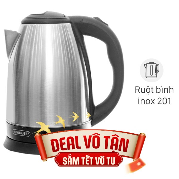 Bình đun siêu tốc Sunhouse 1.8 lít SHD1182