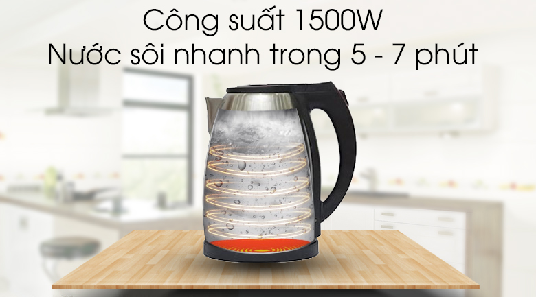 Bình đun siêu tốc Kangaroo 1.8 lít KG-338