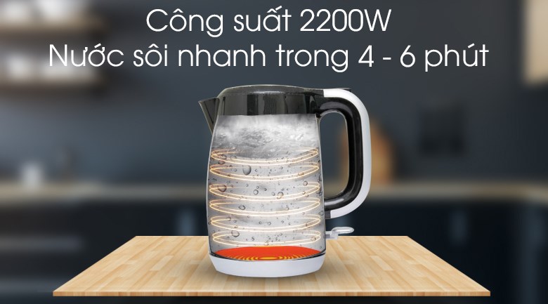 Bình đun siêu tốc Electrolux 1.7 lít EEK3505