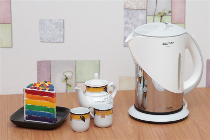 Ấm siêu tốc Zelmer 332.2 1.7 lít Màu Trắng - Xám