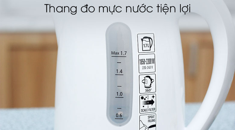 Bình đun siêu tốc Panasonic 1.7 lít NC-GK1WRA