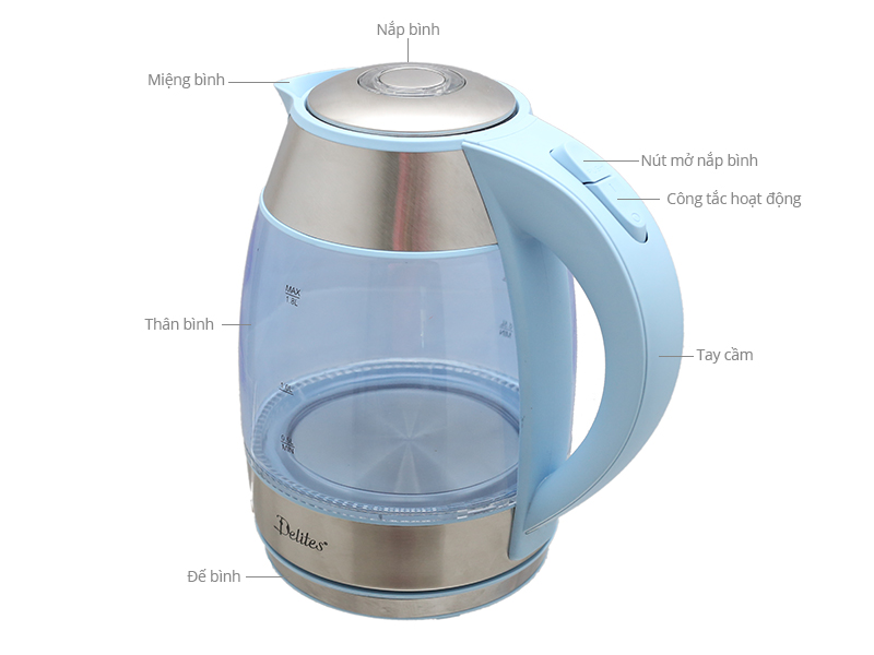 Bình siêu tốc Delites ST18G01B 1.8 lít