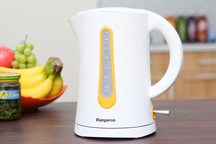 Bình đun siêu tốc Kangaroo 1.7 lít KG638 Màu Trắng - Cam