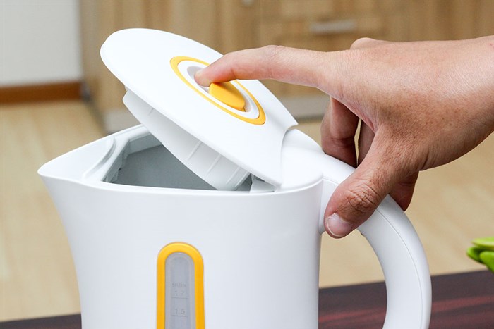 Bình đun siêu tốc Kangaroo 1.7 lít KG638 Màu Trắng - Cam