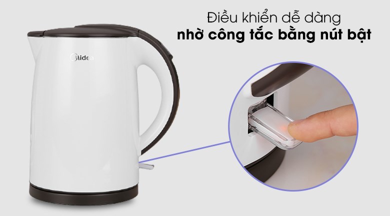 Bình đun siêu tốc Midea 1.5 lít MK-15D