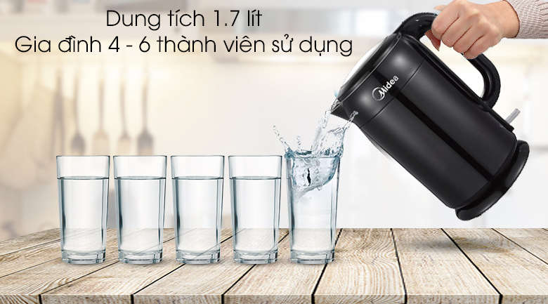 Bình siêu tốc Midea 1.7 lít MK-317DB