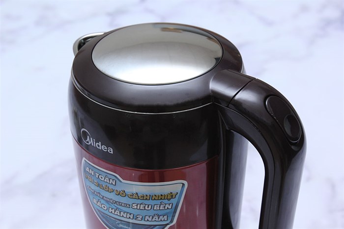 Bình đun siêu tốc Midea 1.7 lít MK-317DR Màu Đỏ đô