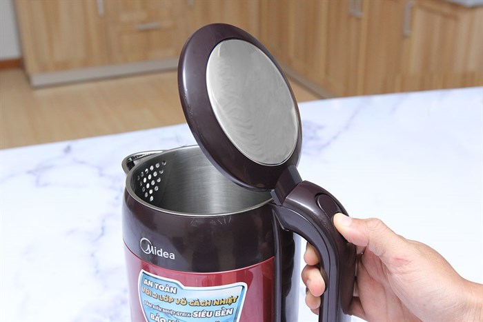 Bình đun siêu tốc Midea 1.7 lít MK-317DR Màu Đỏ đô