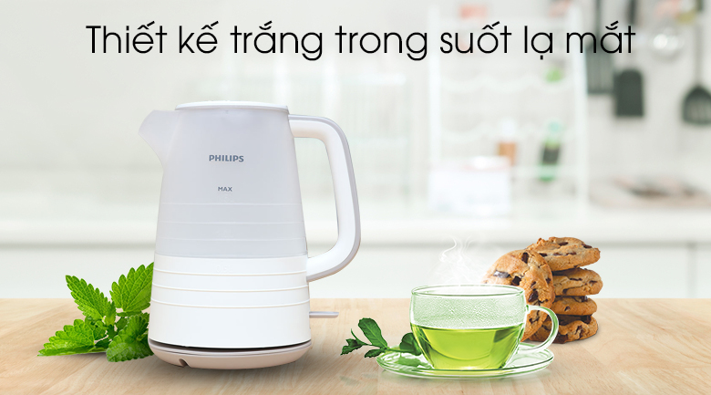 Bình đun siêu tốc Philips 1.5 lít HD9334