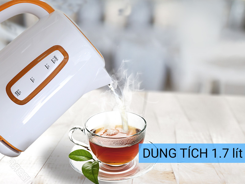 Bình siêu tốc Delites ST17P01 Màu Cam Bình siêu tốc Delites ST17P01 Màu Cam