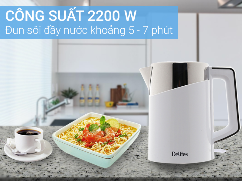 Bình siêu tốc Delites ST17DB01 1.7 lít Bình siêu tốc Delites ST17DB01 1.7 lít
