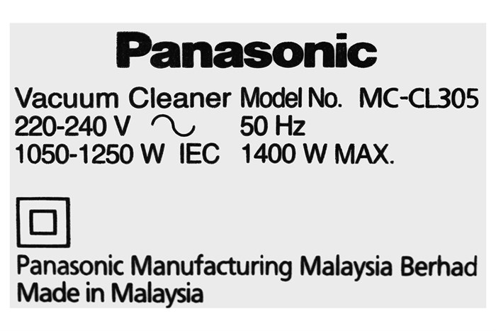 Máy hút bụi dạng hộp Panasonic MC-CL305BN46 Màu Trắng - Xanh
