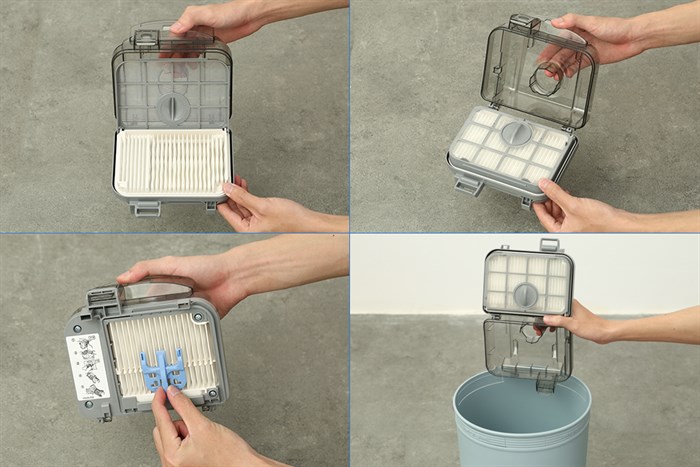 Máy hút bụi dạng hộp Panasonic MC-CL305BN46 Màu Trắng - Xanh