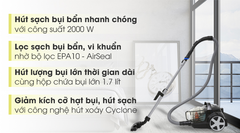 Máy hút bụi Philips FC8670 2000 W