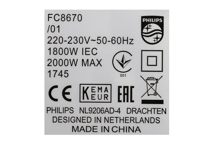 Máy hút bụi Philips FC8670 2000 W Màu Đen