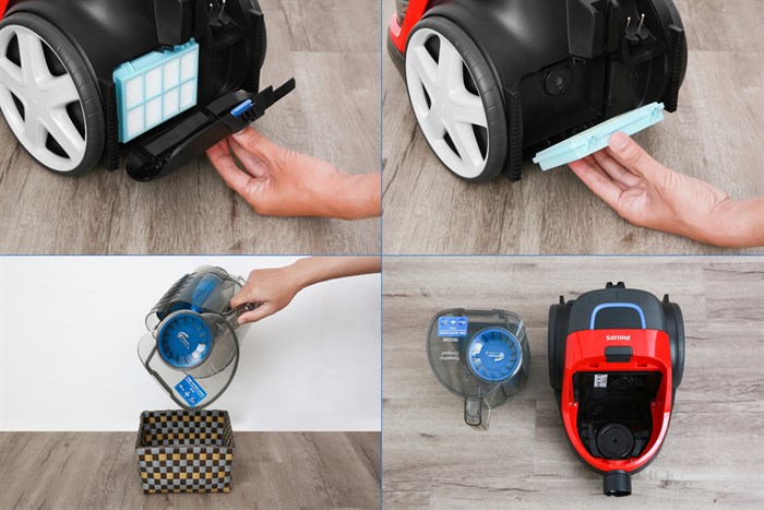 Máy hút bụi dạng hộp Philips FC9351 Màu Đen - Đỏ