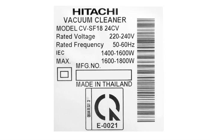 Máy hút bụi Hitachi CV-SF18 1800W Màu Xanh Dương