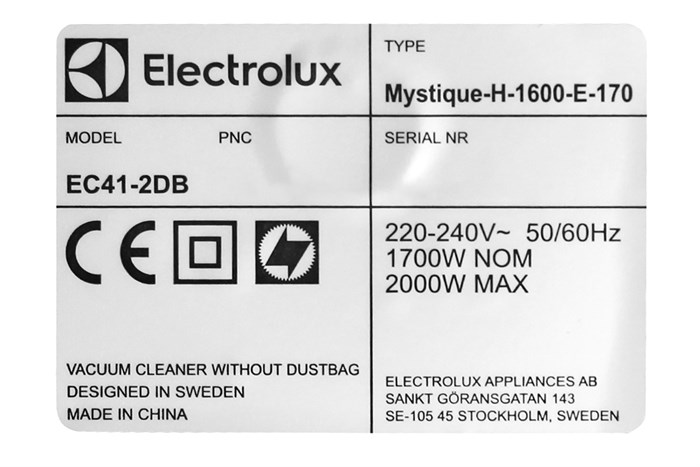 Máy hút bụi dạng hộp Electrolux EC41-2DB Màu Xanh đen