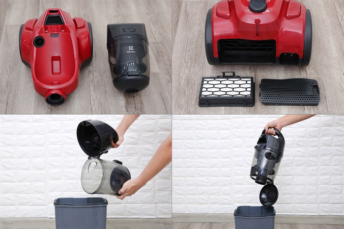 Máy hút bụi dạng hộp Electrolux EC41-6CR Màu Đỏ