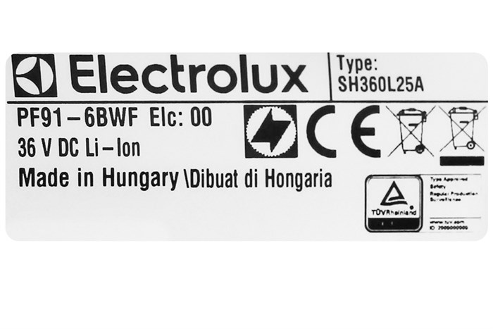 Máy hút bụi cầm tay Electrolux PF91-6BWF Màu Trắng