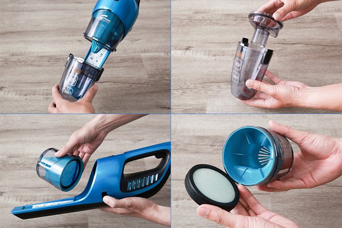 Máy hút bụi cầm tay Philips FC6404 Màu Xanh Dương