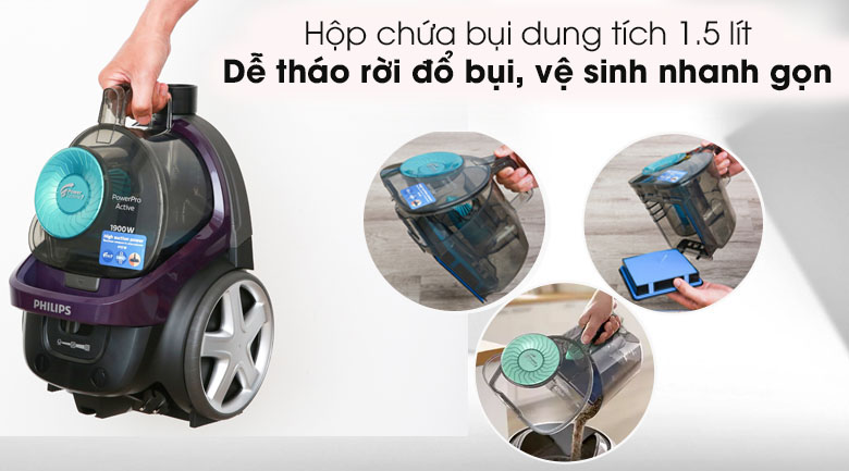 Máy hút bụi dạng hộp Philips FC9571