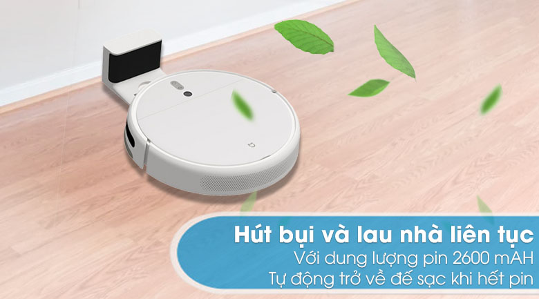 Hút bụi và lau nhà liên tục - Robot hút bụi Xiaomi Vacuum Mop SKV4093GL