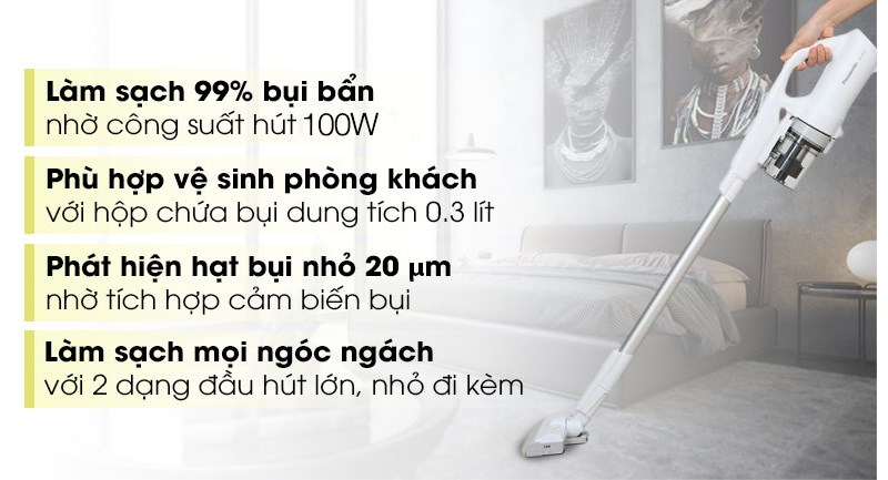 Máy hút bụi không dây Panasonic MC-SB30JW049