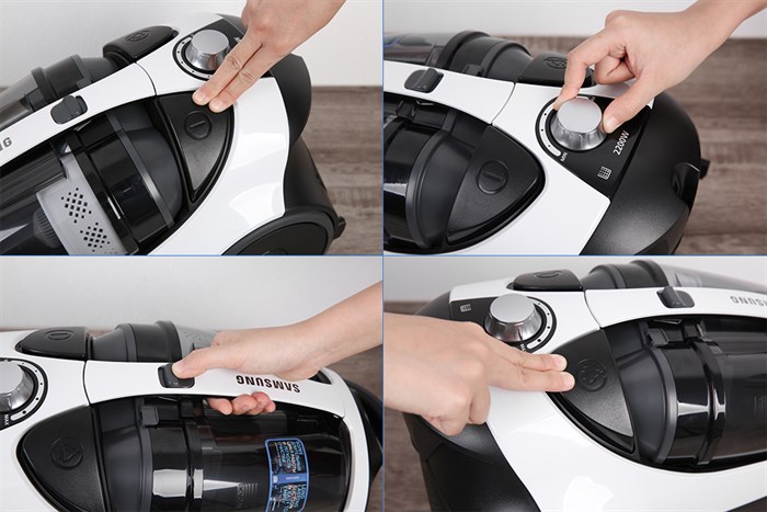 Máy hút bụi dạng hộp Samsung VCC8835V37/XSV Màu Trắng - Đen