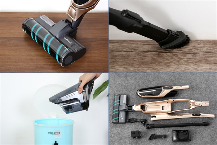 Máy hút bụi không dây Samsung VS03R6523J1/SV Màu Đen - Vàng