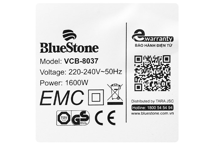 Máy hút bụi dạng hộp BlueStone VCB-8037 Màu Cam