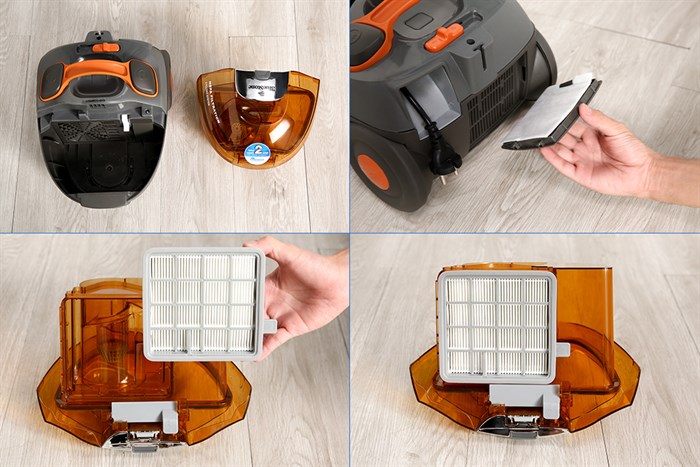 Máy hút bụi dạng hộp BlueStone VCB-8037 Màu Cam