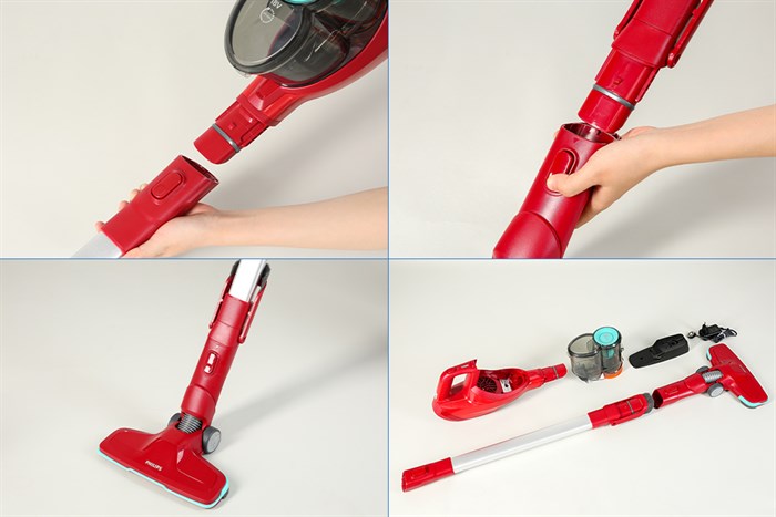 Máy hút bụi không dây Philips FC6721 Màu Đỏ