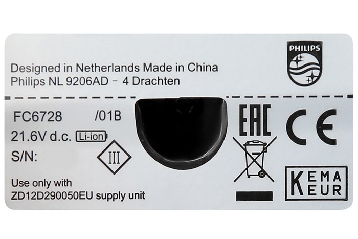 Máy hút bụi lau nhà Philips FC6728 Màu Đen