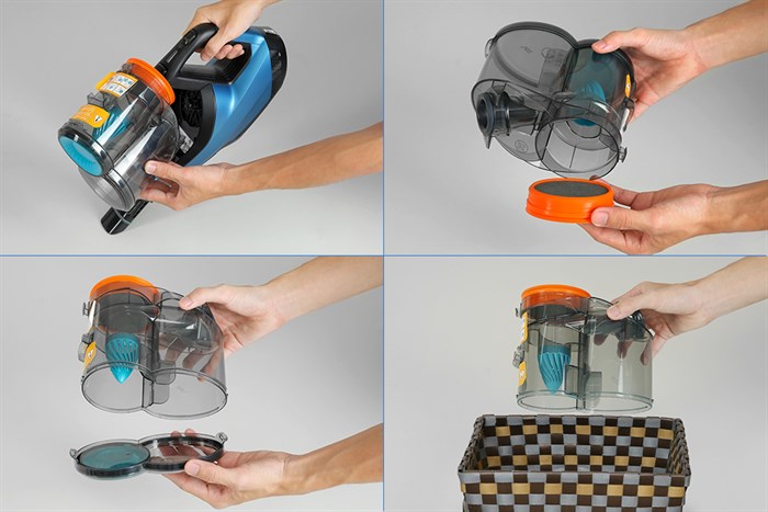 Máy hút bụi lau nhà Philips FC6728 Màu Đen