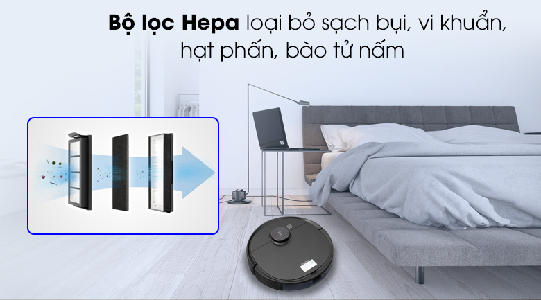 Bộ lọc Hepa - Robot hút bụi Ecovacs Deebot Ozmo T8 AIVI