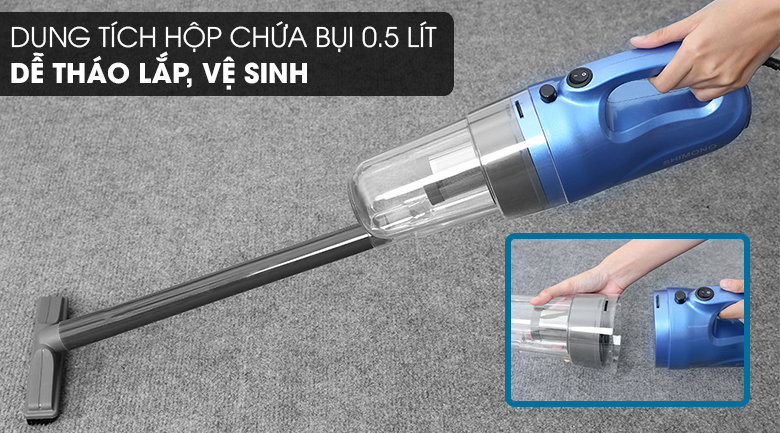Dung tích Máy hút bụi cầm tay Shimono SVC1016