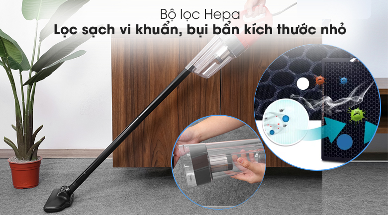 Bộ lọc HEPA - Máy hút bụi cầm tay Shimono SVC1020