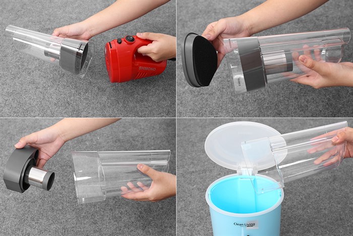 Máy hút bụi cầm tay Shimono SVC1020 Màu Đỏ