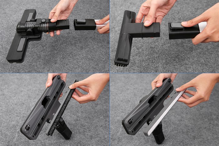 Bộ máy hút bụi cầm tay Shimono SVC1022 và SVC1019C Màu Đen - Xanh lá