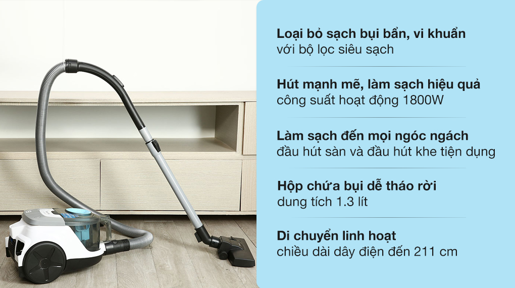 Máy hút bụi dạng hộp Philips XB2023/01 hover