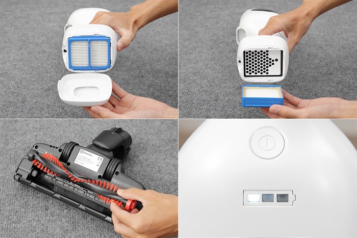 Máy hút bụi không dây Electrolux PQ91-3BW Màu Trắng - Đen